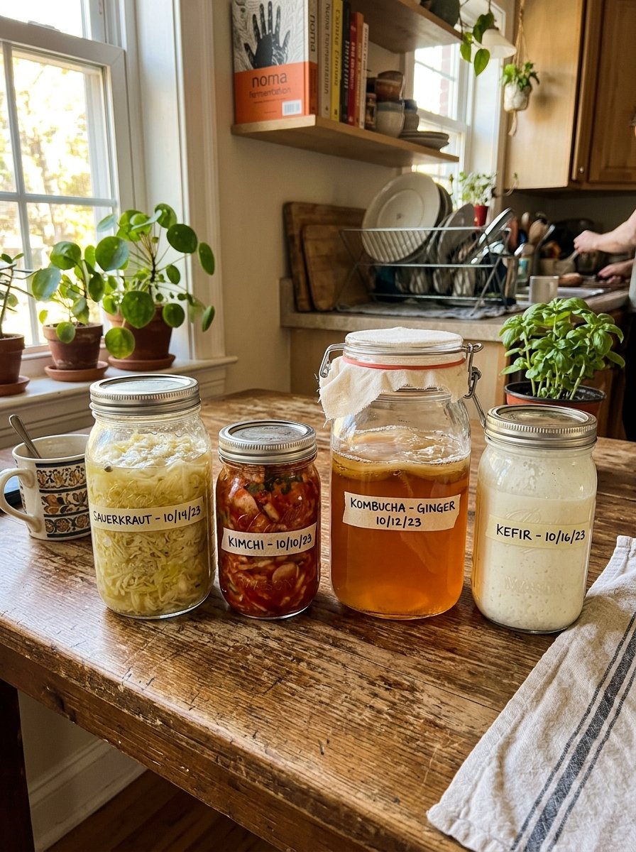 Fermentos caseros listos