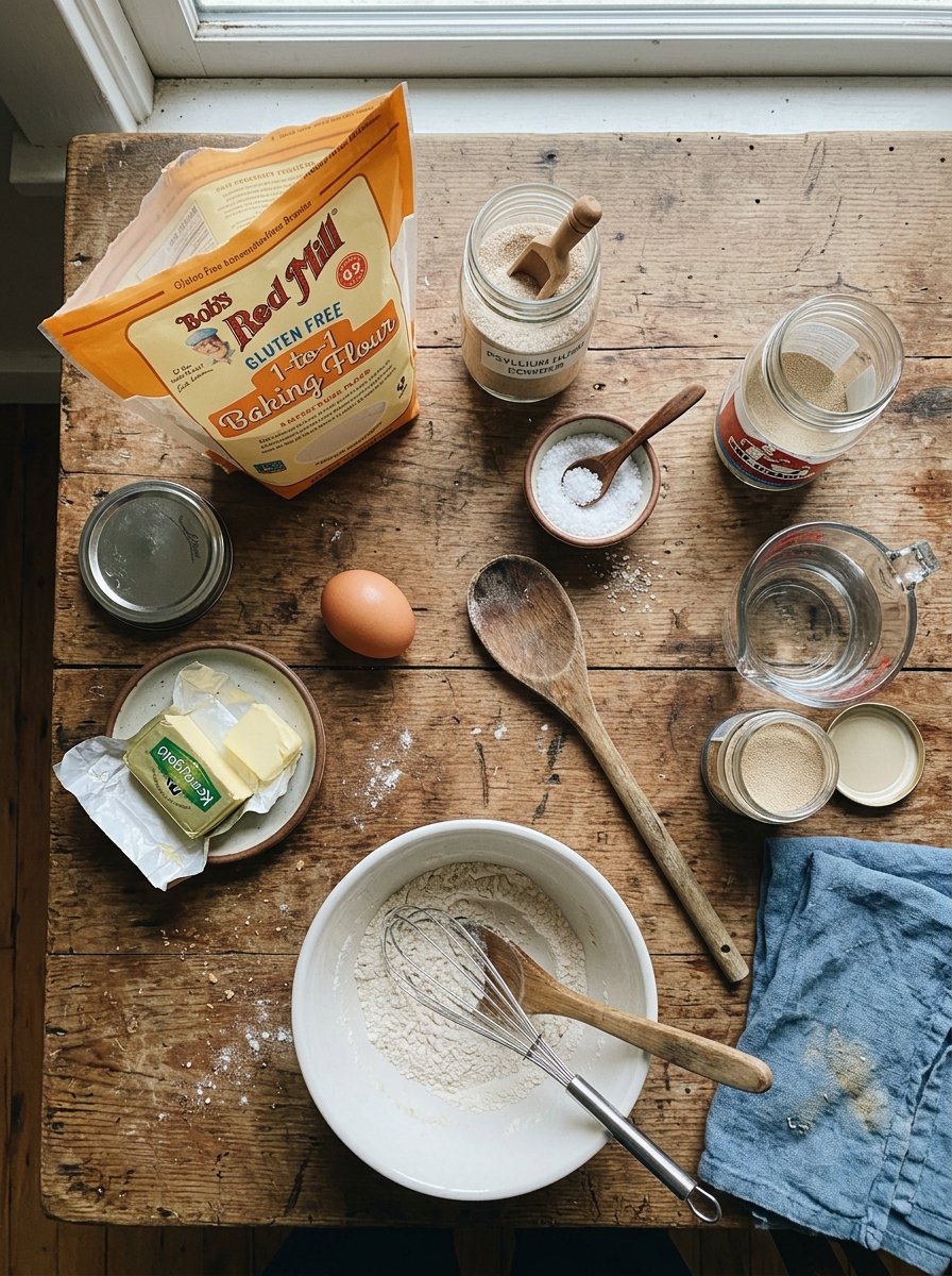 Ingredientes para pan sin gluten